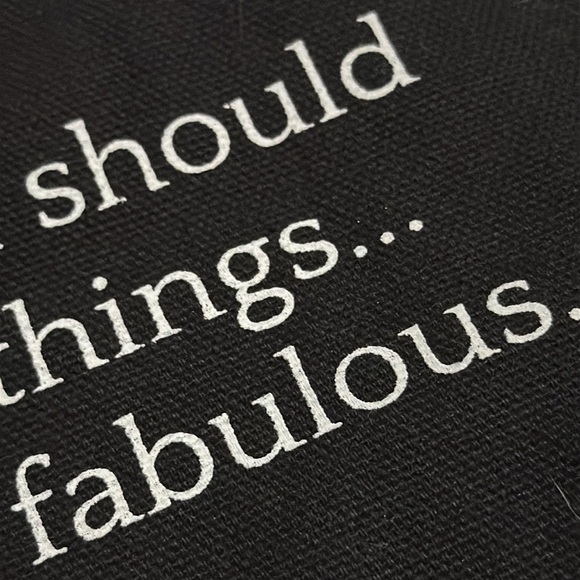 Free With $25 Purchase-ZipTop Pouch-Cute Coco Chanel Quote-Cotton Exterior-EUC - Picture 4 of 10